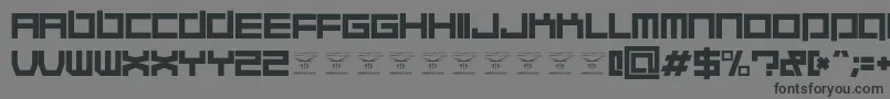 QuaaludehulkRegular Font – Black Fonts on Gray Background