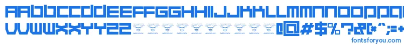 Шрифт QuaaludehulkRegular – синие шрифты