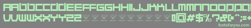 QuaaludehulkRegular Font – Green Fonts on Gray Background