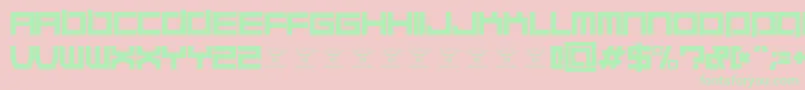 QuaaludehulkRegular Font – Green Fonts on Pink Background