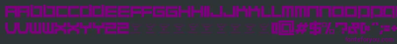 QuaaludehulkRegular Font – Purple Fonts on Black Background