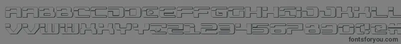More about Troopers3D Font Troopers3D Font – Black Fonts on Gray Background