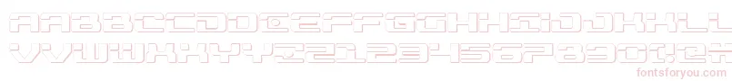 Troopers3D Font – Pink Fonts on White Background