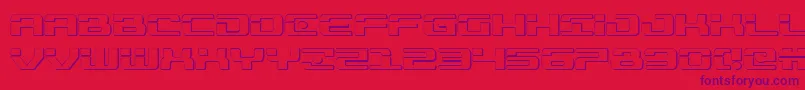 More about Troopers3D Font Troopers3D Font – Purple Fonts on Red Background