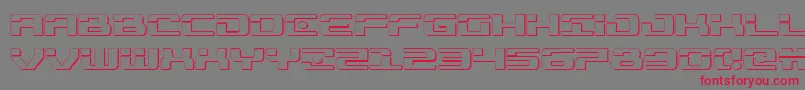 Troopers3D Font – Red Fonts on Gray Background
