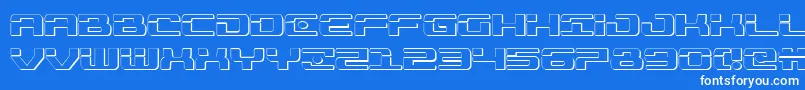 More about Troopers3D Font Troopers3D Font – White Fonts on Blue Background