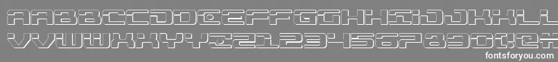 More about Troopers3D Font Troopers3D Font – White Fonts on Gray Background