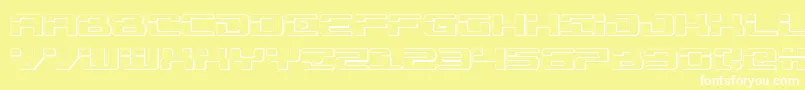fuente Troopers3D – Fuentes Blancas Sobre Fondo Amarillo