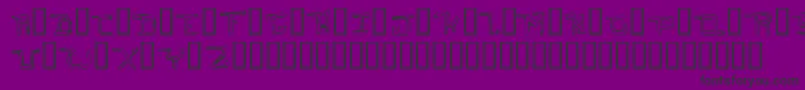 IHateYouOddtype-fontti – mustat fontit violetilla taustalla