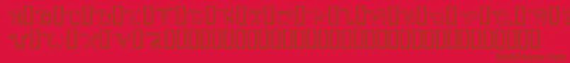 IHateYouOddtype Font – Brown Fonts on Red Background
