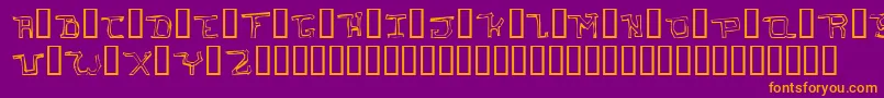 IHateYouOddtype Font – Orange Fonts on Purple Background