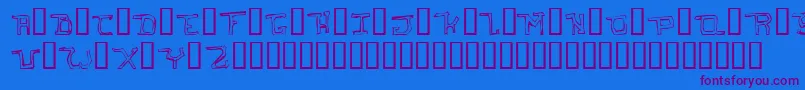 Saiba mais sobre a fonte IHateYouOddtype Fonte IHateYouOddtype – fontes roxas em um fundo azul