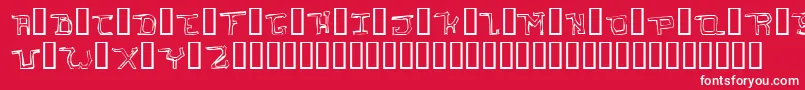 IHateYouOddtype Font – White Fonts on Red Background