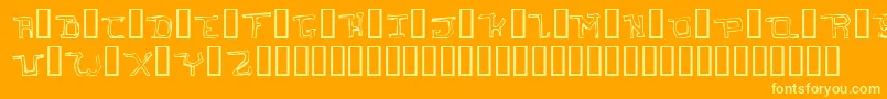 Подробнее о шрифте IHateYouOddtype Шрифт IHateYouOddtype – жёлтые шрифты на оранжевом фоне