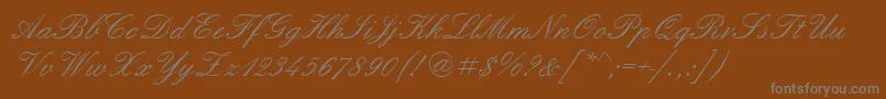 fuente Englischescht – Fuentes Grises Sobre Fondo Marrón