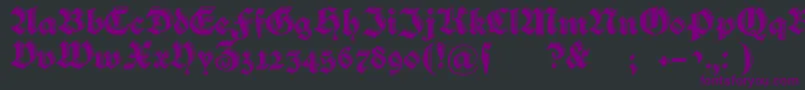 Verzierteschwabacher Font – Purple Fonts on Black Background