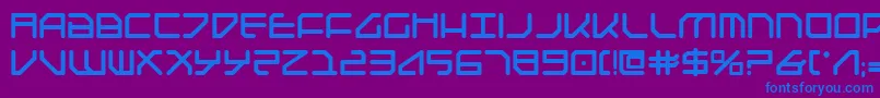 Federapolisb Font – Blue Fonts on Purple Background