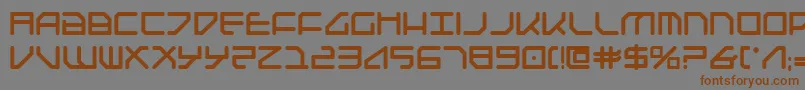 Federapolisb Font – Brown Fonts on Gray Background