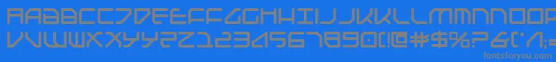 Federapolisb Font – Gray Fonts on Blue Background