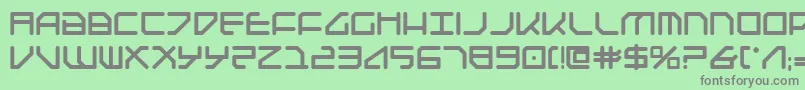 Federapolisb Font – Gray Fonts on Green Background