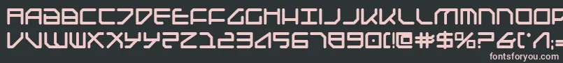Federapolisb Font – Pink Fonts on Black Background