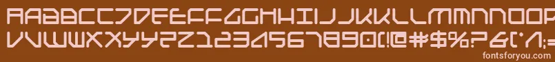 Federapolisb Font – Pink Fonts on Brown Background