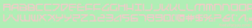 Federapolisb Font – Pink Fonts on Green Background