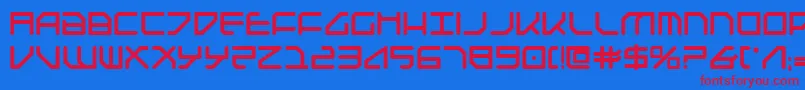 Federapolisb-fontti – punaiset fontit sinisellä taustalla