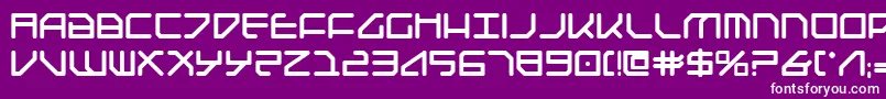 Federapolisb Font – White Fonts on Purple Background
