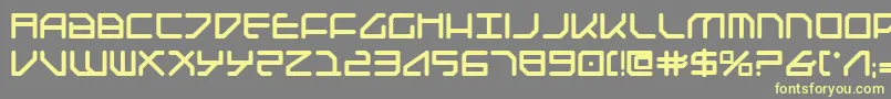 Federapolisb Font – Yellow Fonts on Gray Background