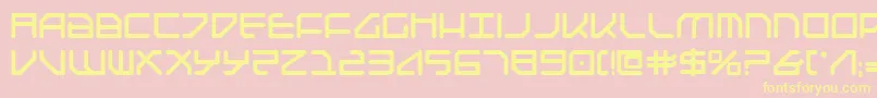 Federapolisb Font – Yellow Fonts on Pink Background