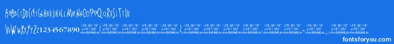 TheSixthSense Font – White Fonts on Blue Background