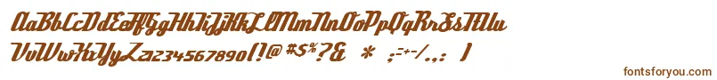 Шрифт Deftone – коричневые шрифты на белом фоне