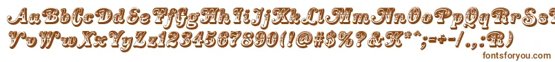 CountryWesternSwing-fontti – ruskeat fontit