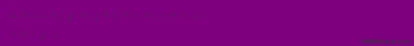 Curvation-Schriftart – Schwarze Schriften auf violettem Hintergrund