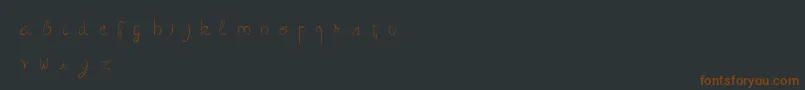 Шрифт Curvation – коричневые шрифты на чёрном фоне