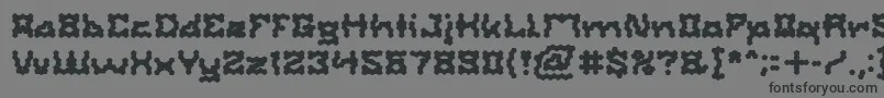 ShakeItOffBold Font – Black Fonts on Gray Background