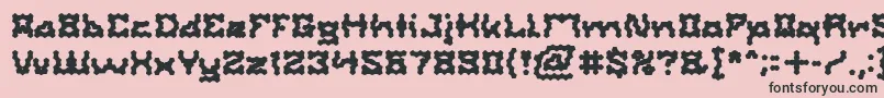ShakeItOffBold Font – Black Fonts on Pink Background