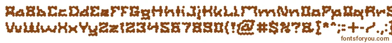 ShakeItOffBold-fontti – ruskeat fontit valkoisella taustalla