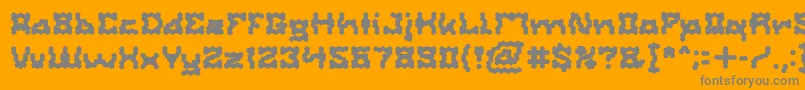 ShakeItOffBold Font – Gray Fonts on Orange Background