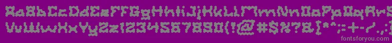ShakeItOffBold Font – Gray Fonts on Purple Background