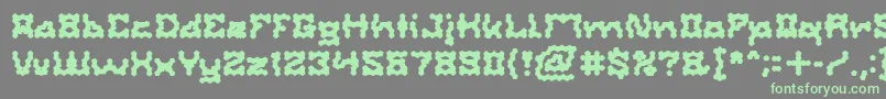 ShakeItOffBold Font – Green Fonts on Gray Background