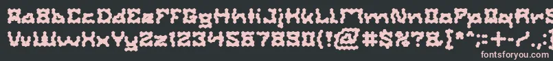 ShakeItOffBold Font – Pink Fonts on Black Background