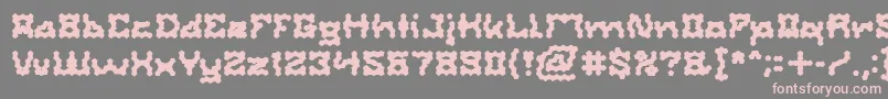 ShakeItOffBold Font – Pink Fonts on Gray Background