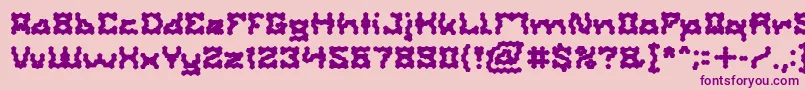 ShakeItOffBold Font – Purple Fonts on Pink Background