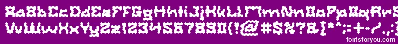 ShakeItOffBold Font – White Fonts on Purple Background
