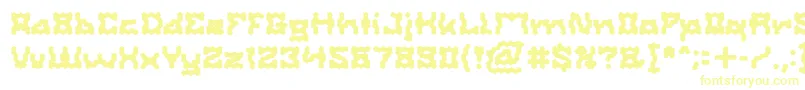 Шрифт ShakeItOffBold – жёлтые шрифты