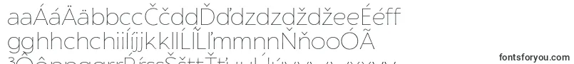 Czcionka FlorentiaThinTrial – słowackie czcionki