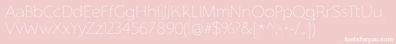 FlorentiaThinTrial Font – White Fonts on Pink Background