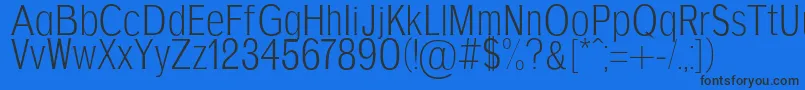 AgajdaRegular Font – Black Fonts on Blue Background